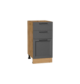 Шкаф нижний с 3-мя ящиками Сканди, цвет: Stormy Silkwood