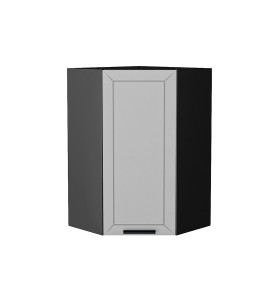 Шкаф верхний угловой Глетчер, цвет: Гейнсборо Силк