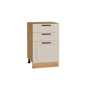 Шкаф нижний с 3-мя ящиками Нео, цвет: Cream Silk