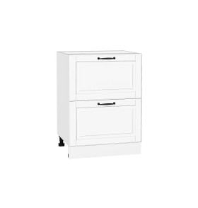 Шкаф нижний с 2-мя ящиками Дублин, цвет: Special White