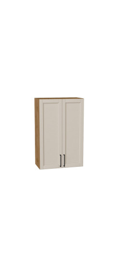 Шкаф верхний с 2-мя дверцами Сканди, цвет: Cream Silkwood | ПЭТ, Cream Silkwood