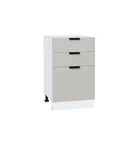 Шкаф нижний с 3-мя ящиками Евро, цвет: Агат