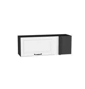 Шкаф верхний прямой угловой горизонтальный Дублин, цвет: Special White