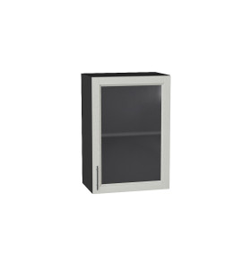 Шкаф верхний с 1-ой остекленной дверцей Сканди, цвет: Cappuccino Softwood