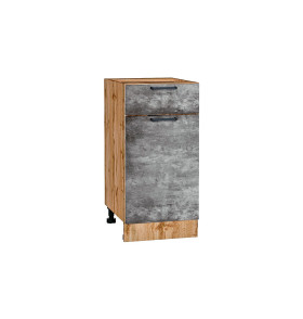 Шкаф нижний с 1-ой дверцей и ящиком Флэт, цвет: Temple Stone 2S