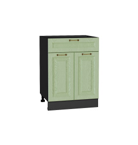 Шкаф нижний с 2-мя дверцами и ящиком Ницца, цвет: Дуб оливковый