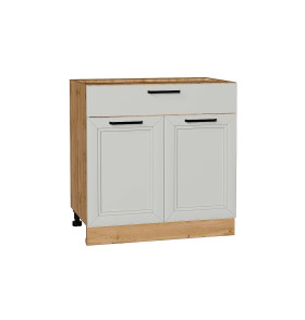 Шкаф нижний с 2-мя дверцами и ящиком Нео, цвет: Grey Silk