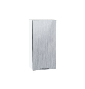 Шкаф верхний с 1-ой дверцей Валерия-М, цвет: Серый металлик дождь светлый
