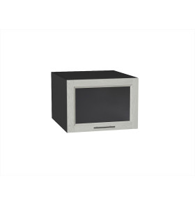 Шкаф верхний горизонтальный остекленный глубокий Сканди, цвет: Cappuccino Softwood