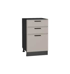 Шкаф нижний с 3-мя ящиками Фрейм, цвет: Clay Silk