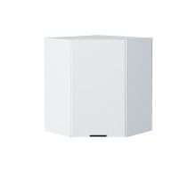 Шкаф верхний угловой Евро, цвет: Белый