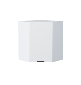 Шкаф верхний угловой Евро, цвет: Белый