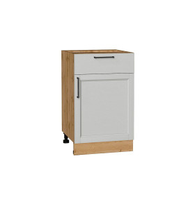 Шкаф нижний с 1-ой дверцей и ящиком Сканди, цвет: Grey Silkwood