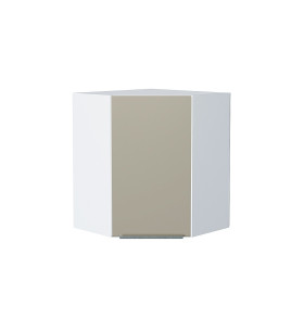 Шкаф верхний угловой Фьюжн, цвет: Silky Grey