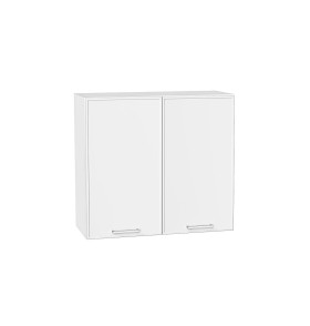 Шкаф верхний с 2-мя дверцами Квадро, цвет: Белый