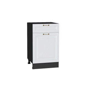 Шкаф нижний с 1-ой дверцей и ящиком Ницца, цвет: Белый