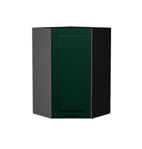 Шкаф верхний угловой Дублин, цвет: Special Green