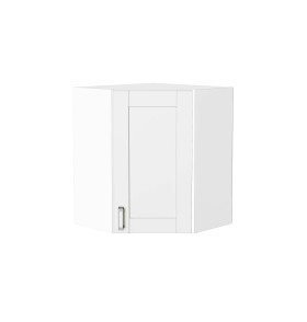 Шкаф верхний угловой Лофт, цвет: White Silk