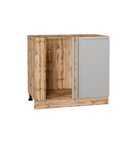 Шкаф нижний угловой Фьюжн, цвет: Silky Light Grey