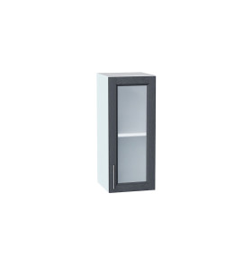 Шкаф верхний с 1-ой остекленной дверцей Сканди, цвет: Graphite Softwood