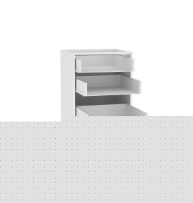 Каркас нижнего шкафа с 3-мя ящиками Н 503, цвет: Белый
