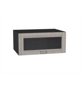 Шкаф верхний горизонтальный остекленный глубокий Лофт, цвет: Cappuccino Veralinga