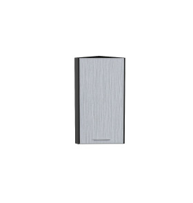 Шкаф верхний торцевой Валерия-М, цвет: Серый металлик дождь светлый