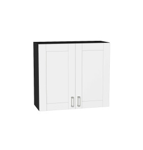 Шкаф верхний с 2-мя дверцами Лофт, цвет: White Silk