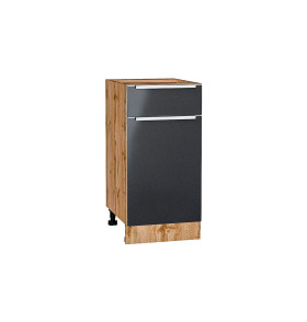 Шкаф нижний с 1-ой дверцей и ящиком Фьюжн, цвет: Anthracite