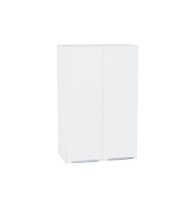Шкаф верхний с 2-мя дверцами Фьюжн, цвет: Silky White