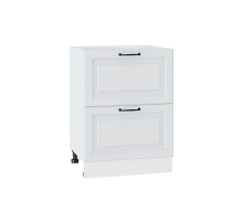 Шкаф нижний с 2-мя ящиками Ницца, цвет: Blanco
