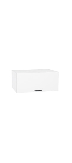 Шкаф верхний горизонтальный глубокий Флэт, цвет: White In 2S | ЛДСП, White In 2S