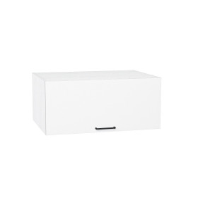 Шкаф верхний горизонтальный глубокий Флэт, цвет: White In 2S