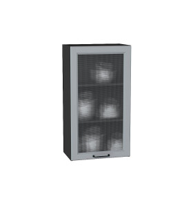 Шкаф верхний с 1-ой остекленной дверцей Ницца, цвет: Magnum