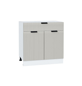 Шкаф нижний с 2-мя дверцами и ящиком Евро Лайн, цвет: Агат