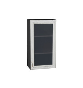 Шкаф верхний с 1-ой остекленной дверцей Шале, цвет: White Dreamline