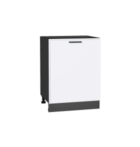 Шкаф нижний с 1-ой дверцей Фрейм, цвет: White Silk