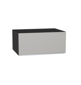 Шкаф верхний горизонтальный глубокий Фьюжн, цвет: Silky Light Grey