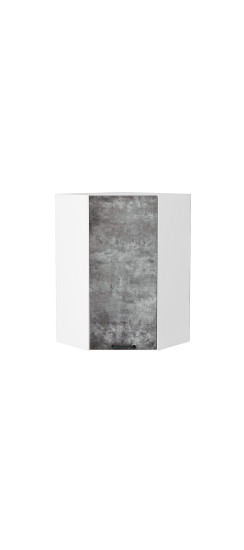 Шкаф верхний угловой Флэт, цвет: Temple Stone 2S | ЛДСП, Temple Stone 2S