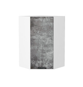 Шкаф верхний угловой Флэт, цвет: Temple Stone 2S