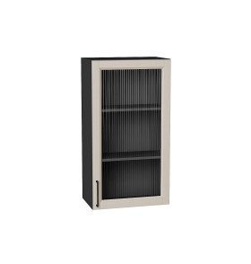 Шкаф верхний с 1-ой остекленной дверцей Сканди, цвет: Cream Silkwood