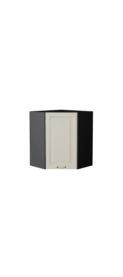 Шкаф верхний угловой Ницца, цвет: Агат | Пленка ПВХ., Агат