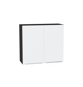 Шкаф верхний с 2-мя дверцами Фьюжн, цвет: Silky White