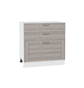 Шкаф нижний с 3-мя ящиками Лофт, цвет: Cappuccino Veralinga