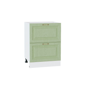 Шкаф нижний с 2-мя ящиками Ницца, цвет: Дуб оливковый