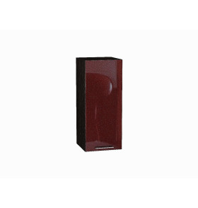 Шкаф верхний с 1-ой дверцей Валерия-М, цвет: Гранатовый металлик
