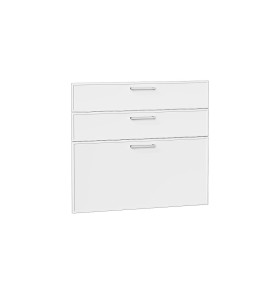 Комплект фасадов Квадро для каркаса Ф-53 Н803, цвет: Белый