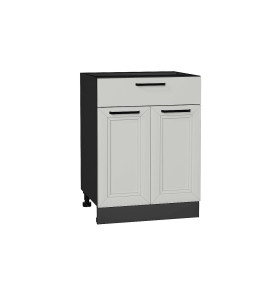 Шкаф нижний с 2-мя дверцами и ящиком Нео, цвет: Grey Silk