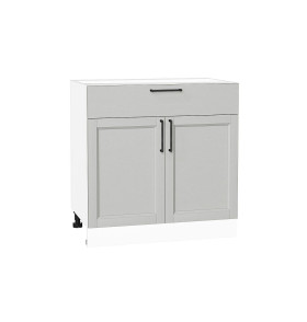 Шкаф нижний с 2-мя дверцами и ящиком Сканди, цвет: Grey Silkwood