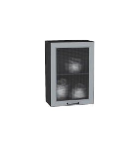 Шкаф верхний с 1-ой остекленной дверцей Ницца, цвет: Magnum